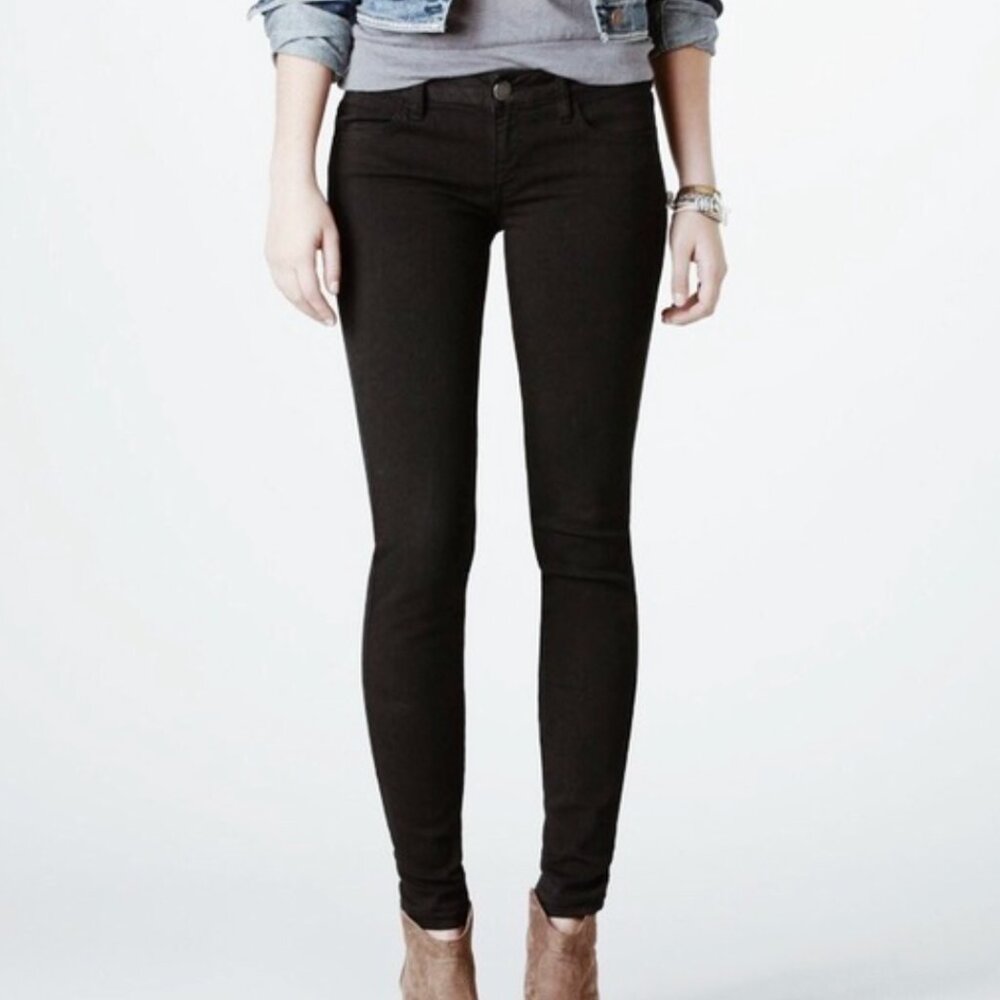 AMERICAN EAGLE AEO AE Skinny Super Stretch Jean Faded Black Skinny Jeans 12 LONG